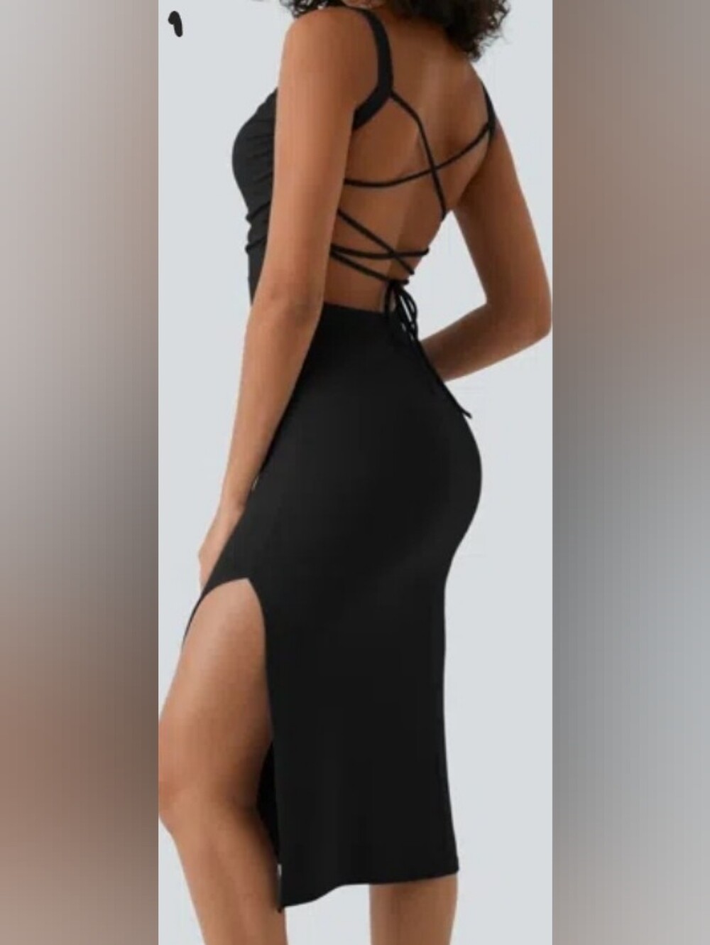 Nwt HALARA Strappy Open Tie Back Dress Vaeious Colors/sizes - Picture 3 of 14